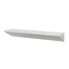 Large Wedge Wood Floating Wall Shelf - White